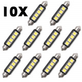 Set 10 Buc Led Auto Sofit Canbus Cu 4 SMD 5050 41mm FT-5050-4SMD-41MM 277523, General