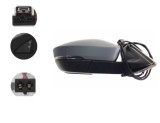 Oglinda exterioara Skoda Superb (3v), 05.2015-06.2024, dreapta, reglaj electric; carcasa grunduita; incalzit; sticla convexa; geam cromat; rabatabil;