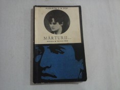 MARTURII... Eminescu * Veronica Miclea - Augustin Z. N. POP - Bucuresti, 1967