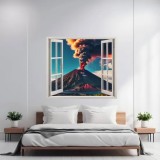 Folie imprimata color pentru decor perete locuinta, dimensiune 125 x 110cm, model: VIEW TO HAVEN 11, AVEX