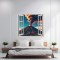 Folie imprimata color pentru decor perete locuinta, dimensiune 125 x 110cm, model: VIEW TO HAVEN 11
