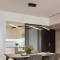 Lustra LED suspendata cu telecomanda FLUX, 80W, Lumina Rece/Calda/Neutra, Dimabila, Negru, Inaltime Reglabila