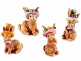 Cumpara ieftin Set 4 figurine Iepurasi Paste polirasina multicolora 2.5x2x4.5 cm