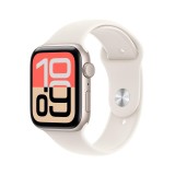 Apple Watch SE 3 GPS 44mm Starlight Aluminium Case with Starlight Sport Band - M L