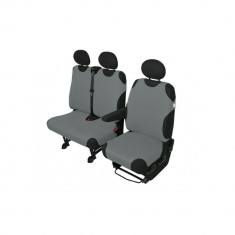 Huse scaune auto tip maieu pentru microbuz/VAN 2+1 locuri culoare Gri foto