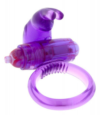 Inele vibratoare - Iepurasul Inel Vibrator pentru Penis - Violet foto