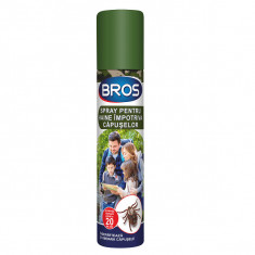 Spray pentru haine împotriva căpușelor, 90 ml, Bros