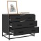 vidaXL Dulap cu sertare, negru, 70x41x56 cm, lemn compozit