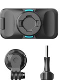 Cumpara ieftin Suport magnetic cu clema, SUREWO, montare rucsac, rotatie 360 grade, compatibil GoPro 13,12,11,10,9,8, DJI Action 4,3, Insta 360 X3