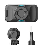 Suport magnetic cu clema, SUREWO, montare rucsac, rotatie 360 grade, compatibil GoPro 13,12,11,10,9,8, DJI Action 4,3, Insta 360 X3