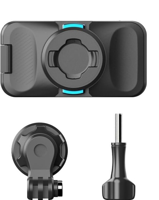 Suport magnetic cu clema, SUREWO, montare rucsac, rotatie 360 grade, compatibil GoPro 13,12,11,10,9,8, DJI Action 4,3, Insta 360 X3