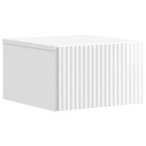 vidaXL Dulap de noapte suspendat Alb foarte lucios 33 x 34,5 x 20 cm 898433