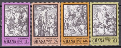 Ghana 1978 - Paște - Desene de D&amp;uuml;rer, MNH foto