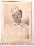 Bnk foto - Femeie in uniforma Asistenta sociala 1941, Alb-Negru, Romania 1900 - 1950, Militar