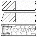 Set segmenti piston GOETZE ENGINE 08-447800-00 / R17, Volkswagen