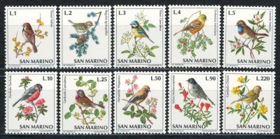 San Marino 1972 Mi 1003/12 MNH - Pasari foto
