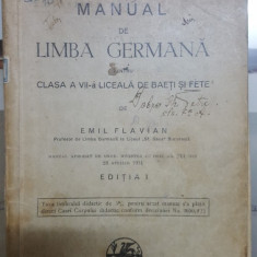 Emil Flavian, Manual de limba germană, Clasa a VII-a liceală, Ediția I, 1931 026