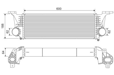 VALEO 818315 Intercooler, compresor foto