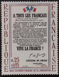 BC744, Franta 1964, serie declaratia lui Charles de Gaulle iunie 1944