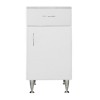 Dulap baie Leziter Bianca Plus 45 Alb Lucios 87.6x45x33 cm MDF Alb