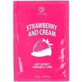 SECRETPLAY - SINGLE DOSE LUBRICANT STRAWBERRIES &amp; CREAM 10 ML, SECRETPLAY COSMETIC