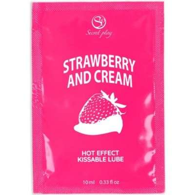 SECRETPLAY - SINGLE DOSE LUBRICANT STRAWBERRIES &amp;amp; CREAM 10 ML foto