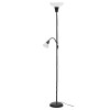 Lampadar/veioza, metalic, maxim 21.6 W, 2 lampi, Negru