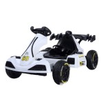 Masinuta electrica flippy, tip kart, cu telecomanda, dimensiune reglabila, 2 viteze, sistem de lumini si sunet, pentru copii intre 1.2 - 1.6 inaltime,