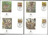 !!! EL SALVADOR - LOT 4 FDC OCELOT - 1988