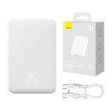 Powerbank Baseus Magnetic Mini 20000mAh 20W MagSafe (alb)