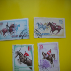 HOPCT LOT NR 198 HIPISM 1964-4 TIMBRE VECHI-STAMPILAT ROMANIA