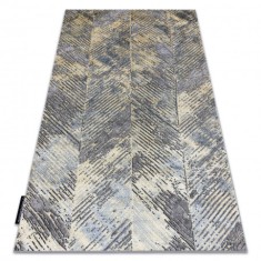 Covor DE LUXE modern 2087 Herringbone vintage - structural aur / gri, 120x170 cm