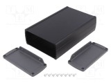 Carcasă universală TEKO TEKAL cu lame de fixare și panou, 106mm, aluminiu negru