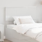 VidaXL Tăblie cap cu headboard Alb Lucios 100 cm Lemn compozit 888456
