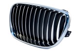 Grila radiator Bmw Seria 1 (E81/E82/E87/E88), 2007-10.2013, stanga, Crom/crom/negru, 51137179655, 200105-7, Rapid