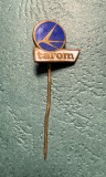 Insigna TAROM tip pin varianta albastru inchis