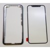 Geam Sticla cu Rama iPhone X Negru