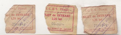 bnk div Lot 3 bilete film Ploiesti 1960 foto