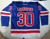 Jersey original hochey hochei NY Rangers, Lundqvist, marimea XL 50, Reebok, 36, Albastru