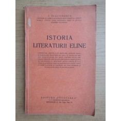 I. Diaconescu - Istoria literaturii eline (1936, lipsa pagina de titlu)