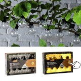 Ghirlanda luminoasa solara LED Rona, 10 becuri, 3,8 m, alb cald