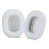 Set 2 bureti pentru casti Apple AirPods Max, Over-Ear - Alb, Spuma cu memorie, Piele ecologica