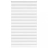 VidaXL Jaluzea tip zebra alb lățime țesătură 125,9 cm poliester