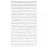 vidaXL Jaluzea tip zebra alb lățime țesătură 130,9 cm poliester