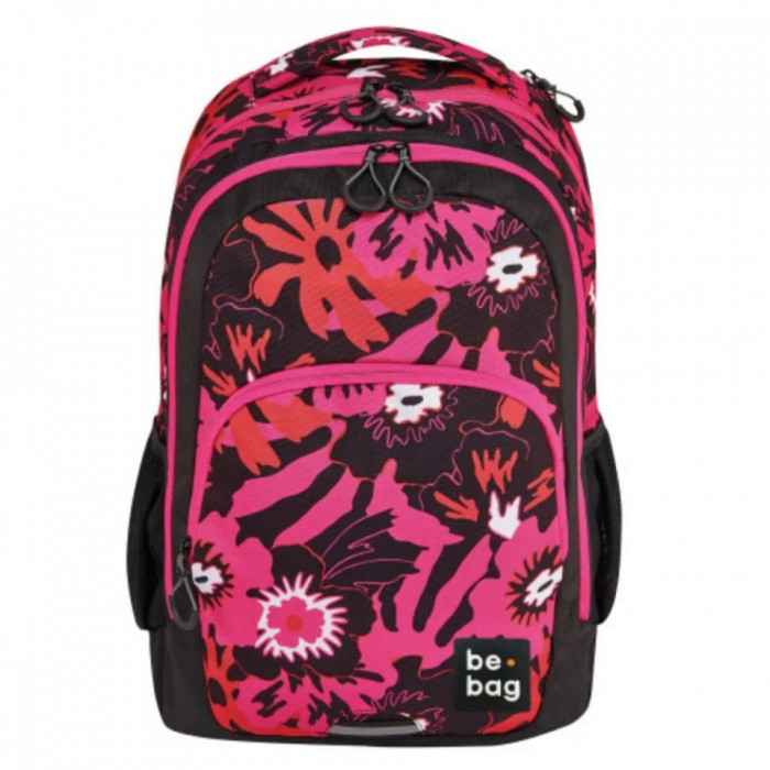 RUCSAC BE.BAG, MODEL BE.READY, DIMENSIUNE 46X33X23 CM, MOTIV PINK SUMMER