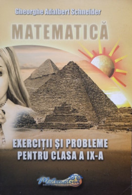 Gheorghe Adalbert Schneider - Matematica - Exercitii si probleme pentru clasa a IX-a (2004) foto