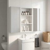 vidaXL Dulap de perete pentru baie Alb 40 x 14 x 70 cm Lemn prelucrat 889359