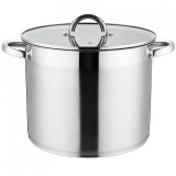 Oala INOX cu capac din sticla 24cm 8.9l Grunberg GR7424