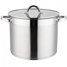 Oala INOX cu capac din sticla 24cm 8.9l Grunberg GR7424 foto