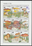 Gambia 1994-Flora,Ciuperci,bloc 9 val. dant.,MNH,Mi.1964-1972KB, Nestampilat